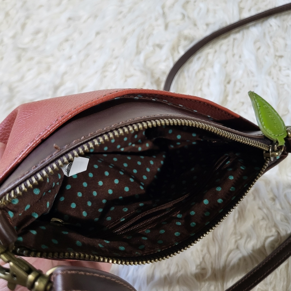 Chala Crossbody Leather Bird Design Bag With Adjustable Strap - Picture 9 of 13